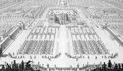 Fest anlässlich der Vermählung des sächsischen Kurprinzen Friedrich August <br>
      mit der Kaisertochter Maria Josepha im Jahre 1719